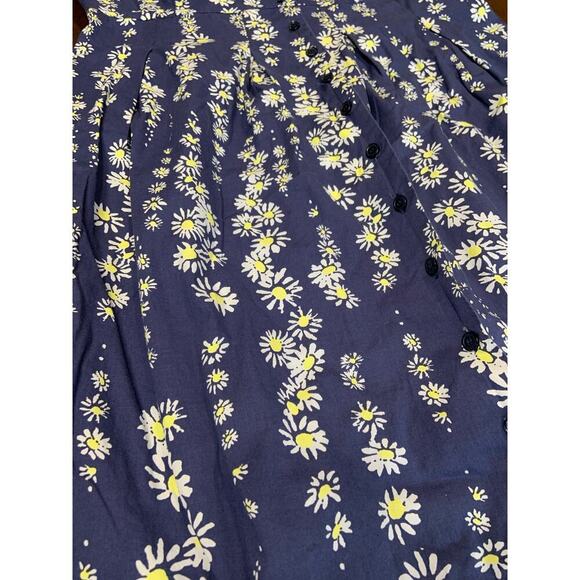 Chadwick Cottage Core Prairie Peasant Ms. Frizzle Dress Women 16 Floral Button - Picture 9 of 9